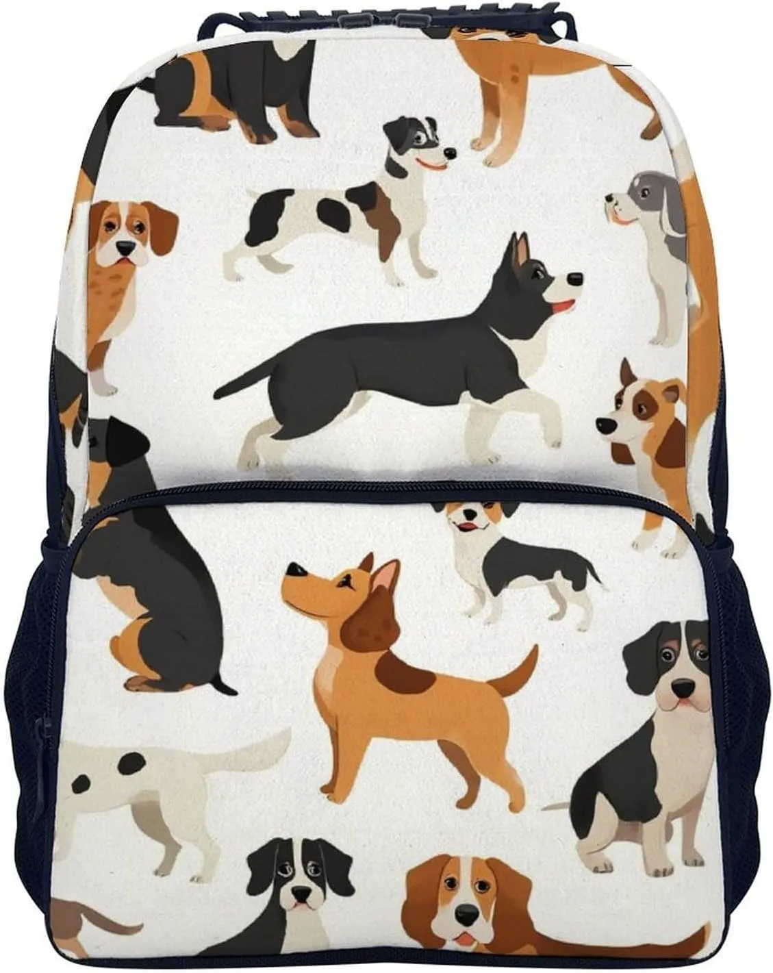 Supdreamc Lightweight Daypack Backpack for Trekking Work Running - Big Capacity Multipurpose Anti-Theft Bookbag, Affenpinscher Airedale Terrier Australian Cattle Dog Business Computer Bag