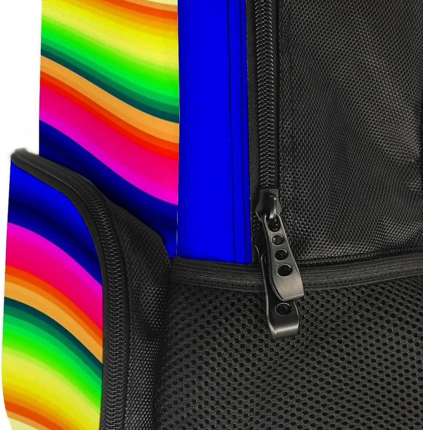Supdreamc Lightweight Daypack Bookbag for Trekking Business Walking Cycling - Big Capacity Anti-Theft Multipurpose Carry On Bag, Colorful Mexican Blanket Stripes Business Computer Bag