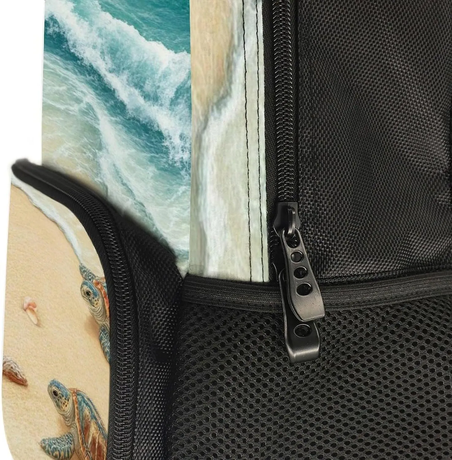 Supdreamc Men Women Lightweight Beach Turtles Casual Daypack Big Capacity Bookbag With Padded Straps for Gym Travel Walking Cycling