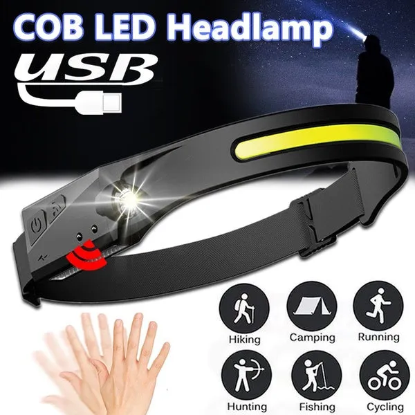 Super Bright LED Headlamp Flashlight Rechargeable