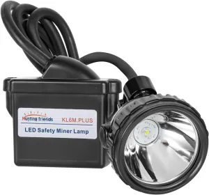 Superbright Mining Headlamp,Rechargeable Mining Light Waterproof Cap Lamp Safety Explosion Rroof Headlight KL6M.Plusfor Hunting Fishing Running