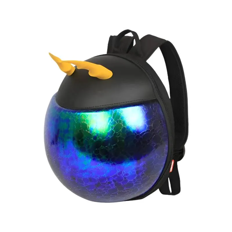 Supercute Purple And Gold Beetle Backpack