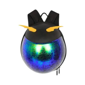 Supercute Purple And Gold Beetle Backpack