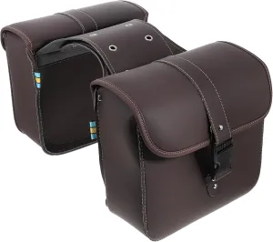 SUPVOX 1 Pair Knight Saddle Satchel Bag for Men Motorcycle Fork Bag Durable Leather Fits Motorcycles