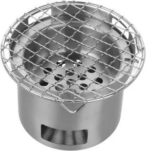 SUPVOX Portable Charcoal Camp Stove Bbq Grill for Outdoor Camping Picnics Parties Lightweight Design for Easy Use for Spaces and Backyard Barbecues