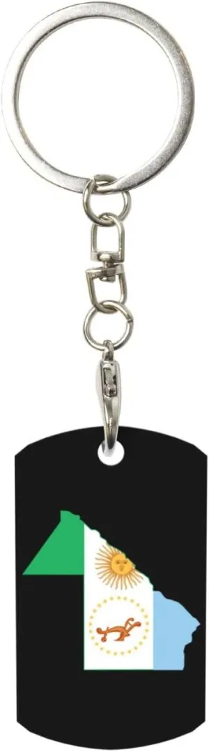 Svg Flag Map of Chaco Keychain for Men Women Aluminum Car Key Chain, Funny Keychains Key Ring for Bag Wallet Keys Luggage Ornament Pendant