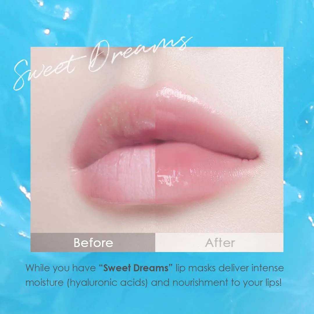 Sweet Dreams Overnight Lip Mask- Nourishing, Plumping and Hydrating Lip Balm | glowiest Sweet Dreams Lip Sleeping Mask | Hyaluronic Acids Vitamin C Shea Butter Antioxidants l Italian Soda