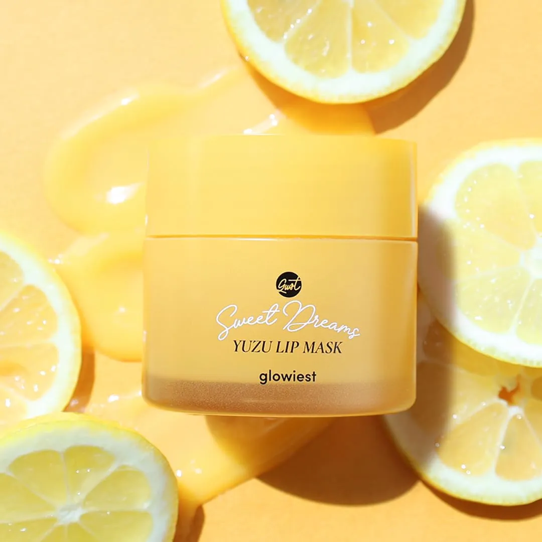Sweet Dreams Overnight Lip Mask- Nourishing, Plumping and Hydrating Lip Balm | glowiest Sweet Dreams Lip Sleeping Mask | Hyaluronic Acids Vitamin C Shea Butter Antioxidants l Yuzu - 0.7 oz.