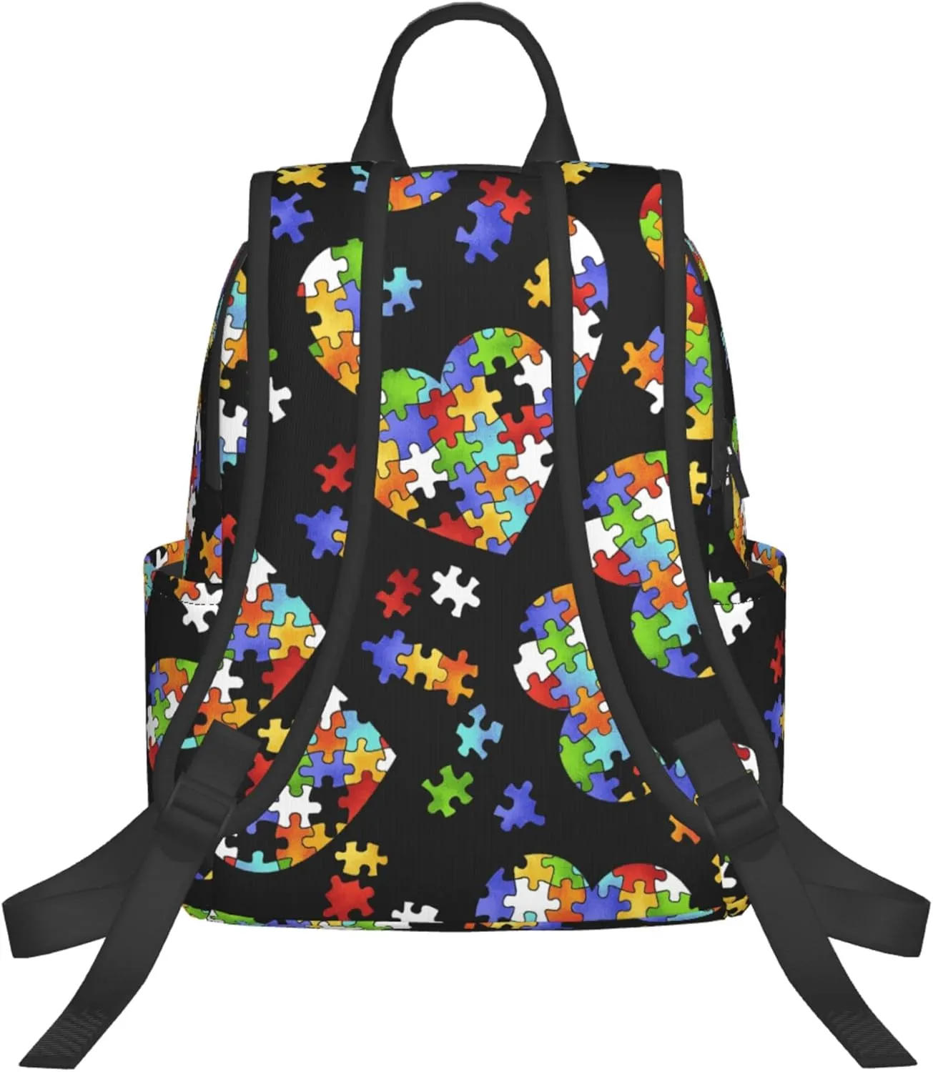 SWEET TANG Colorful Autism Awareness Backpack Lightweight Backpack for College Travel Work for Men and Women