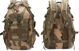 Tactical Backpack, Assault Pack, Military Tactical Army Backpack, Mountaineering, Hiking, Cycling, Outdoor, Sports, 25L (Color : Three Sand Colors, Size : 25L)