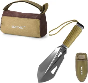 Tactical Pre-Filled Hunting Gun Holders Shooting Rest Bag with Small Camping Shovel Portable Backpacking Trowel