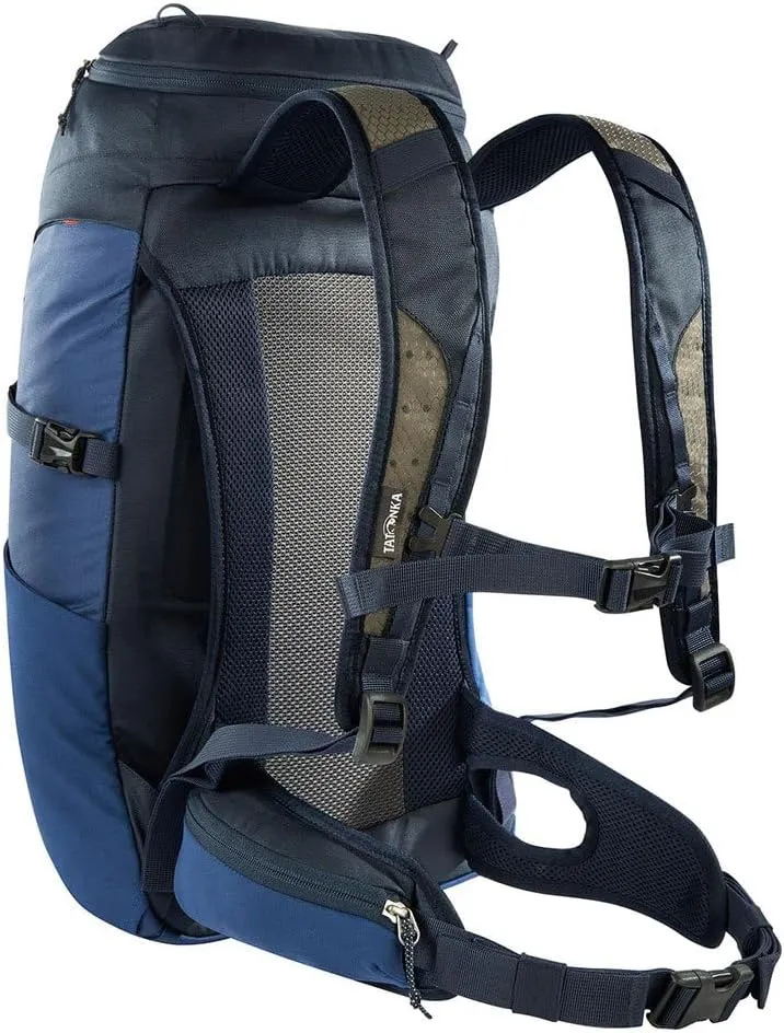 Tatonka Lightweight Hiking Backpack with 27 Litre Volume and Ventilated Back net, Navy/Dark Blue, 27 Liter