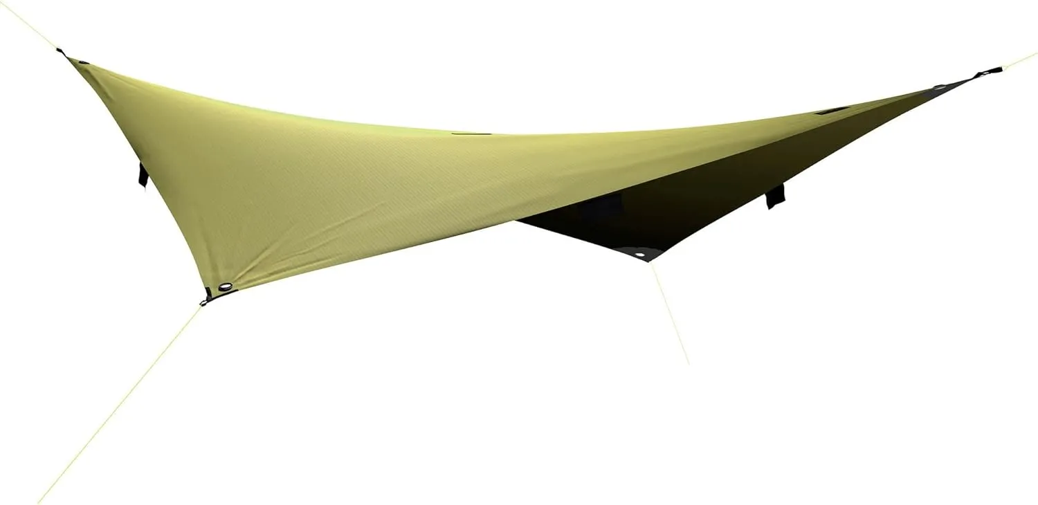 Tatonka Tarp 2 Simple (285 x 300 cm) - Lightweight, Tear-Resistant, Waterproof - with Reinforced Corner Points, Loops and Eyelets - Includes Guy Ropes and Packing Bag