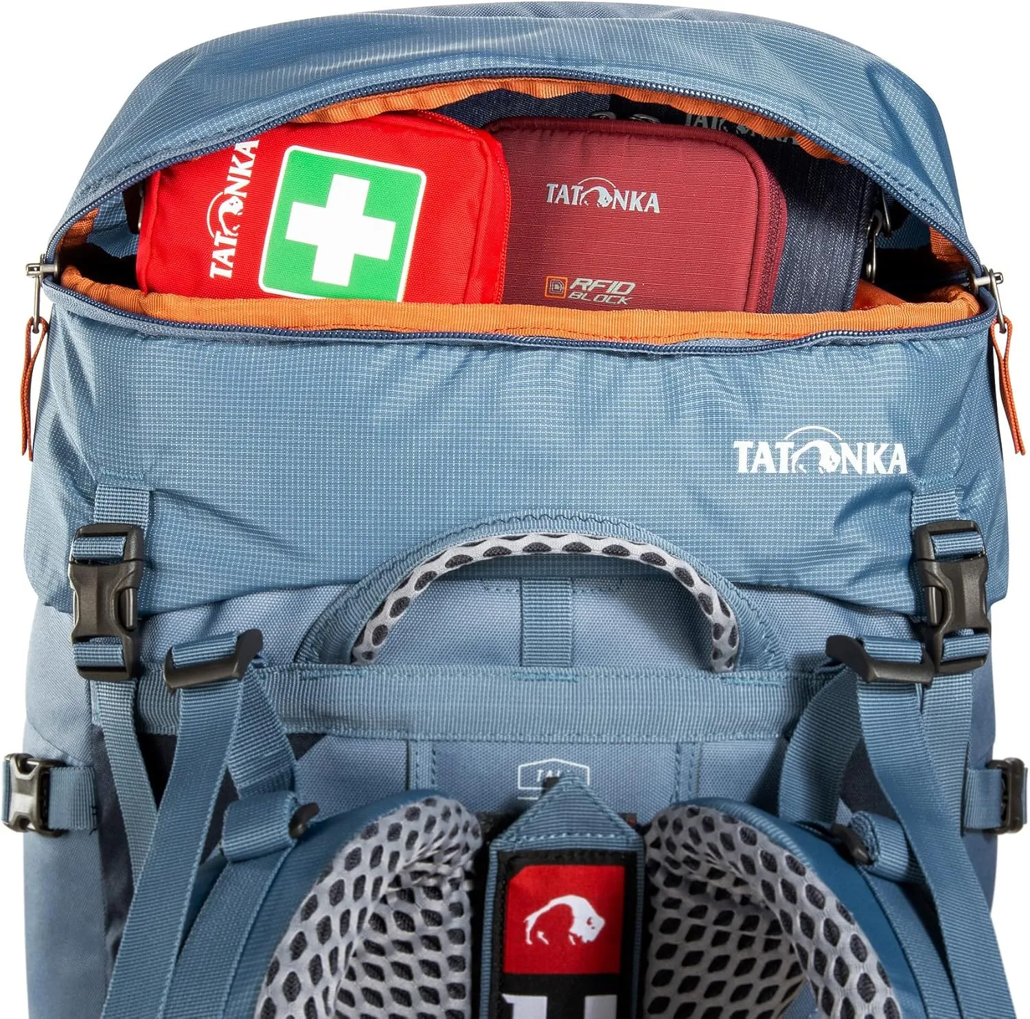 Tatonka Women Trekking Backpack with Front Opening, Elemental Blue, 50   10 Liter