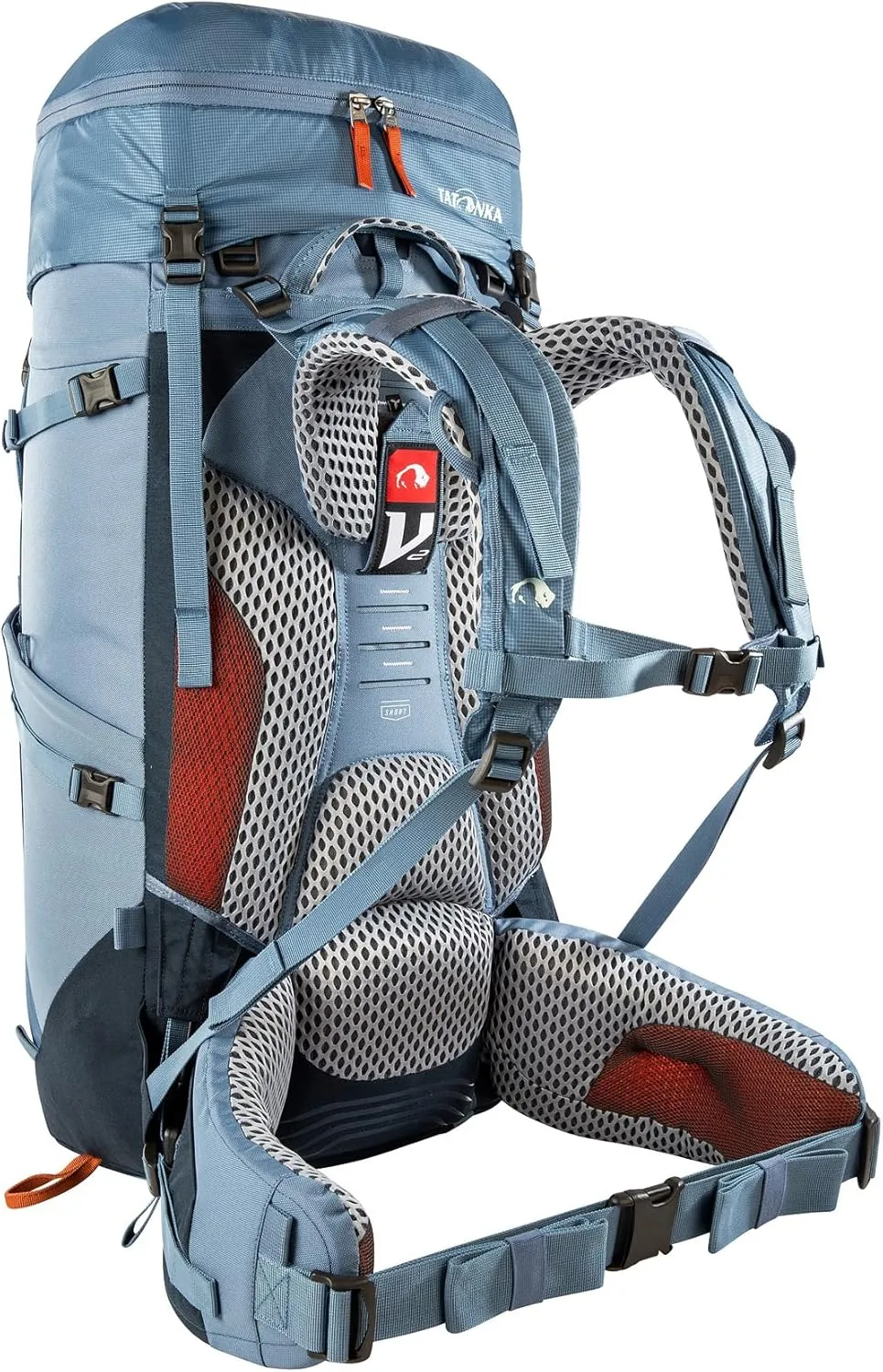 Tatonka Women Trekking Backpack with Front Opening, Elemental Blue, 50   10 Liter