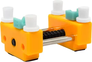 Teak Tuning Fingerboard Complete Builder Vise Tool - for Easy Truck Mounting & Tuning Adjustments - Zen Yellow Colorway
