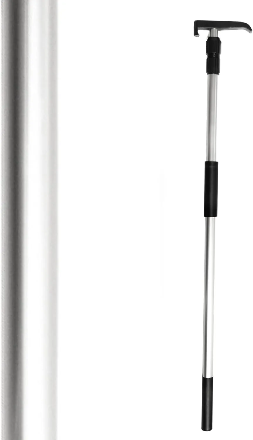 Telescoping Cargo Tool/Multi-Use Cargo Retriever/Extendable Reaching Aid/Reacher/Grabber (Classic Aluminum)