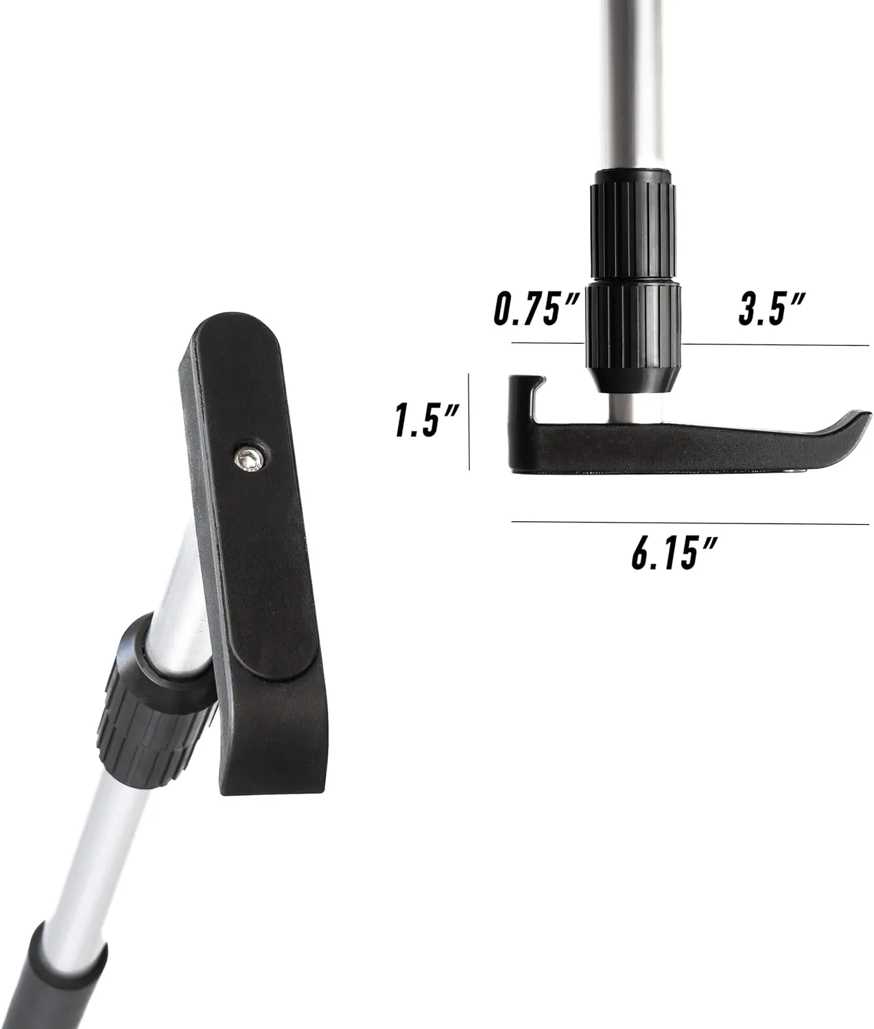 Telescoping Cargo Tool/Multi-Use Cargo Retriever/Extendable Reaching Aid/Reacher/Grabber (Classic Aluminum)