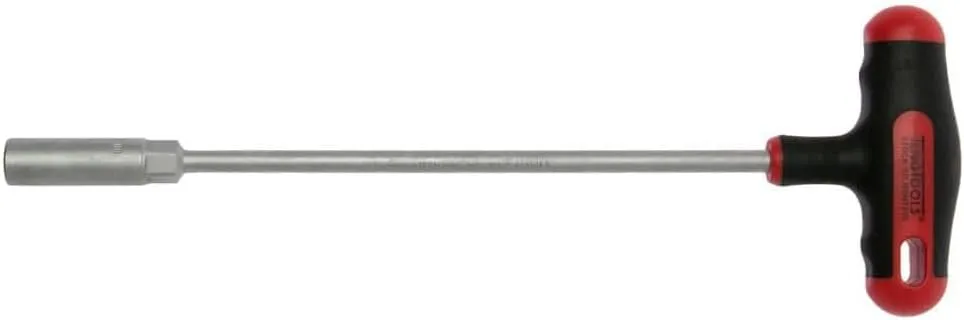 Teng Tools 10mm 6 Point Opening Durable Chrome Vanadium Steel T-Handle Nut Driver - MDNT410, Silver