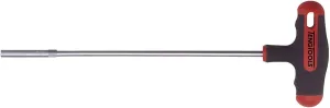Teng Tools 14mm 6 Point Opening Durable Chrome Vanadium Steel T-Handle Nut Driver - MDNT414, Silver
