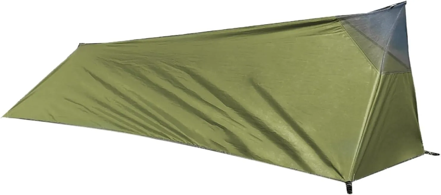 Tent Backpacking Tent Outdoor Camping Sleeping Bag Tent Lightweight Single Person Tent with Mosquito Net Outdoor Sleeping Bag Lightweight (Color : Army Green)
