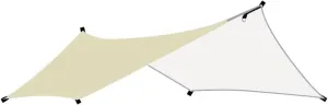 Tent Tarpaulin Tarp Tent Outdoor Camping Awning Hexagonal Travel Awning Travel Picnic Awning Waterproof Rain Shed Pergola Camp (3 300 * 400cm)