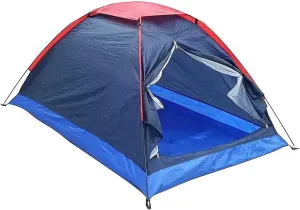 Tent,Camping Backpacking Tent 2-Man Lightweight Tent Waterproof Double Layer Dome Tent Camping Hiking Tent Color:Blue