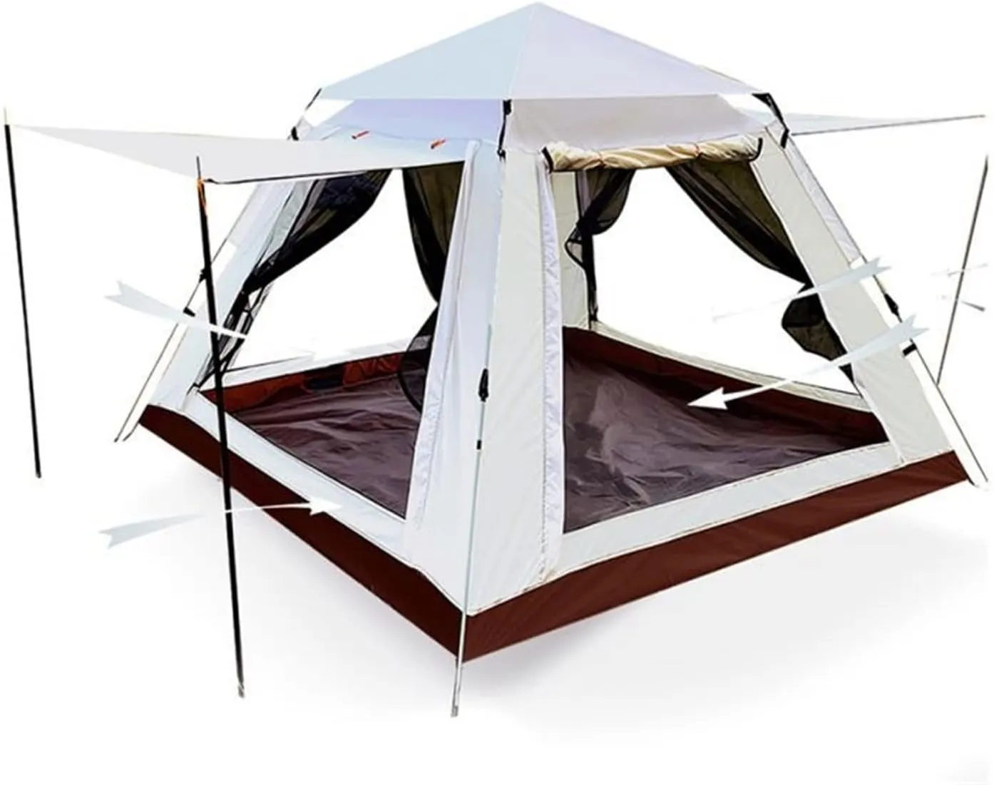Tents Outdoor Automatic Quick Open Tent Rainfly Waterproof Camping Tent Family Outdoor Instant Setup Tent with Carring Bag