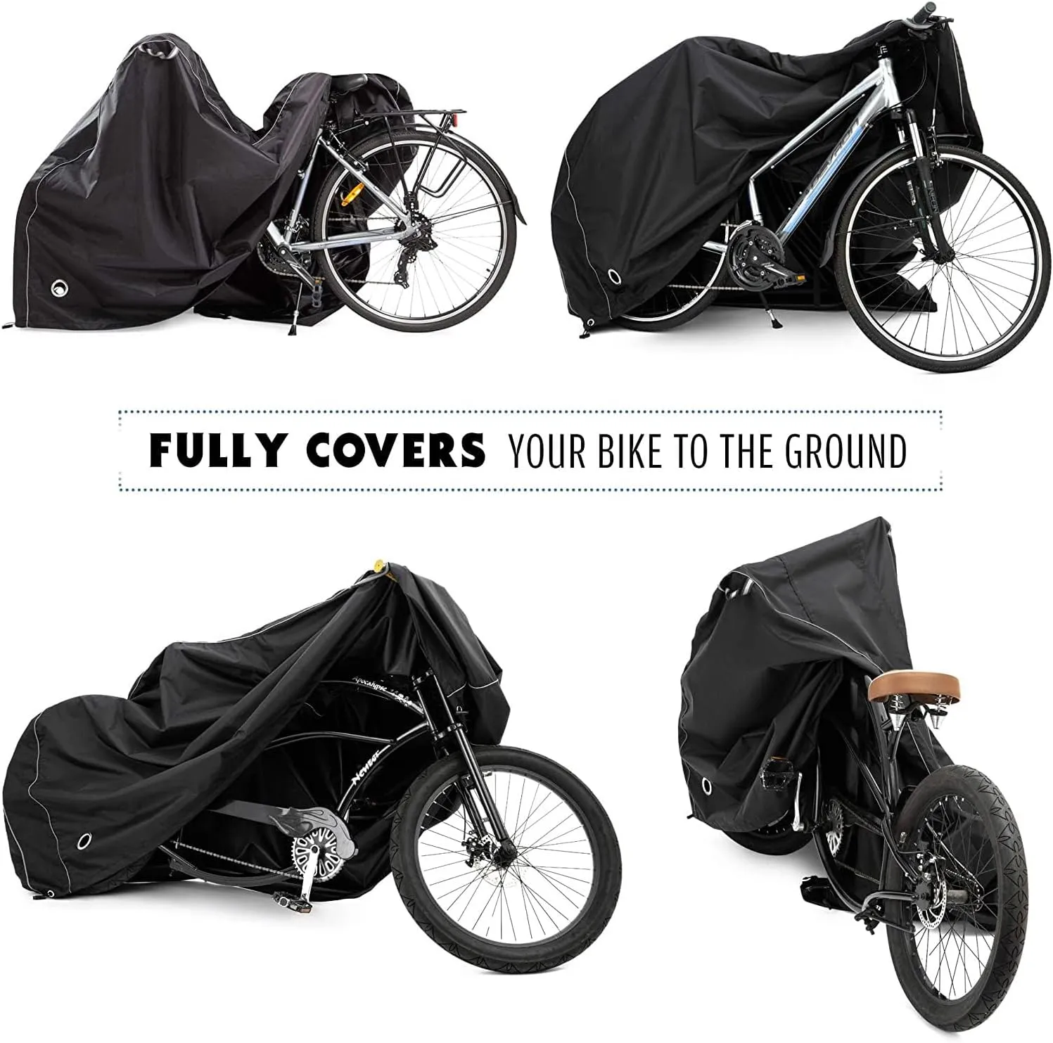 ThreeH Bike Cover Outdoor Waterproof Bicycle Covers Rain Sun UV Dust Wind Proof with Lock Hole for Mountain Road Electric Bike
