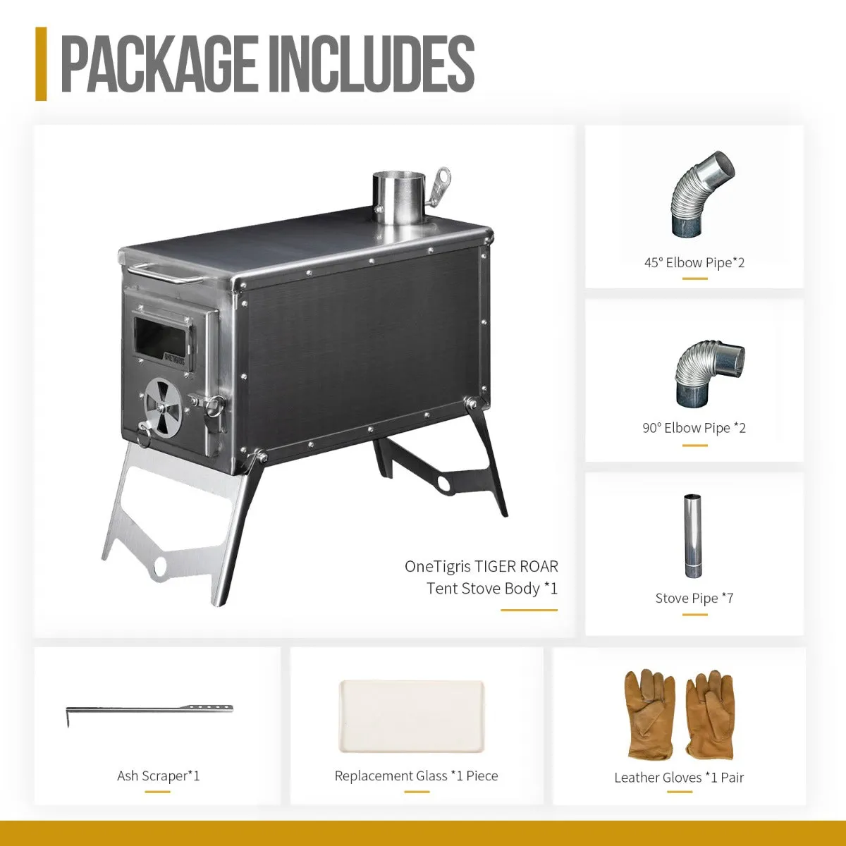 TIGER ROAR Tent Stove