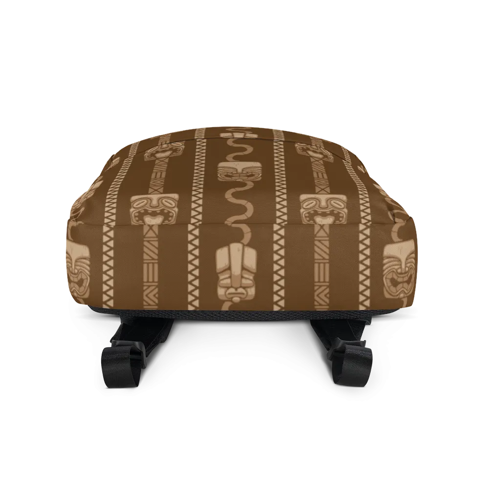 Tiki Pattern Backpack