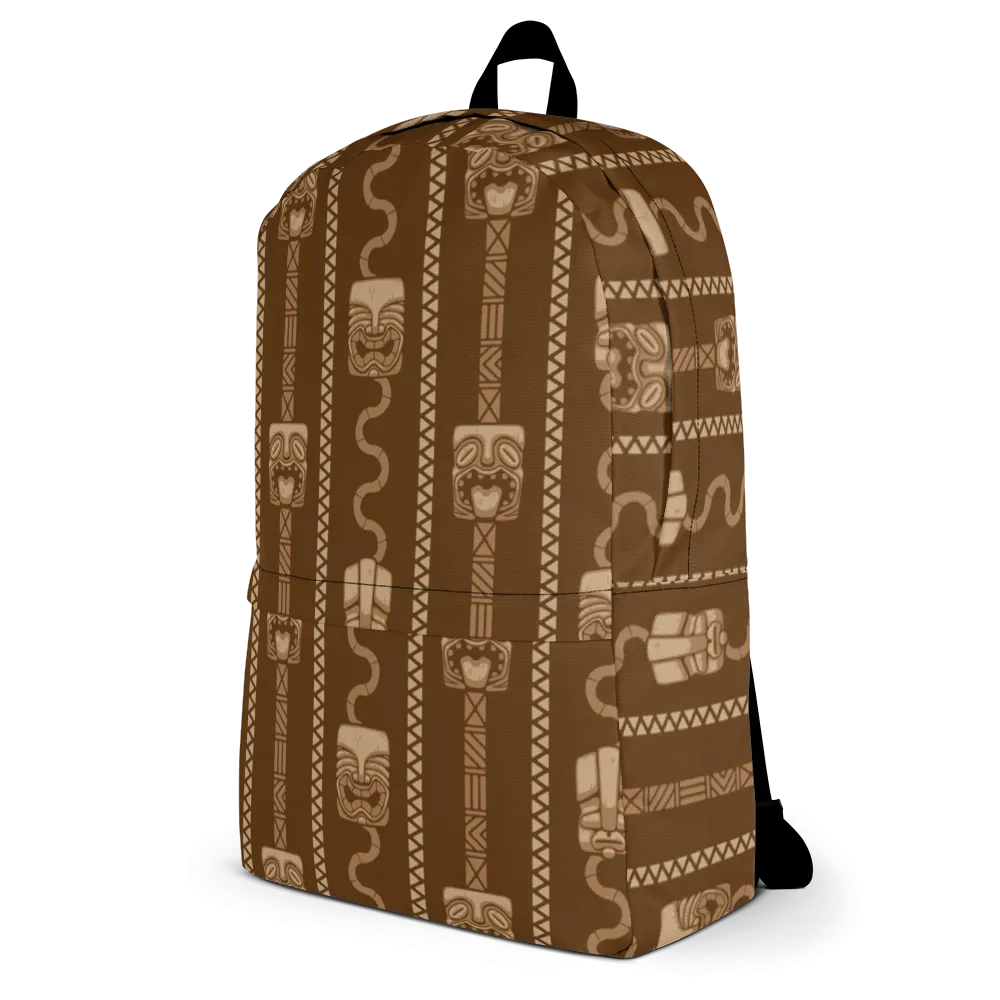 Tiki Pattern Backpack