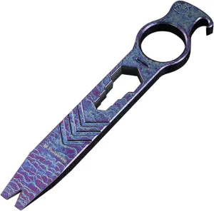 Titanium EDC Pry Bar Bottle Opener Crowbar Wrench Screwdriver Compact Size EDC Multi Tool
