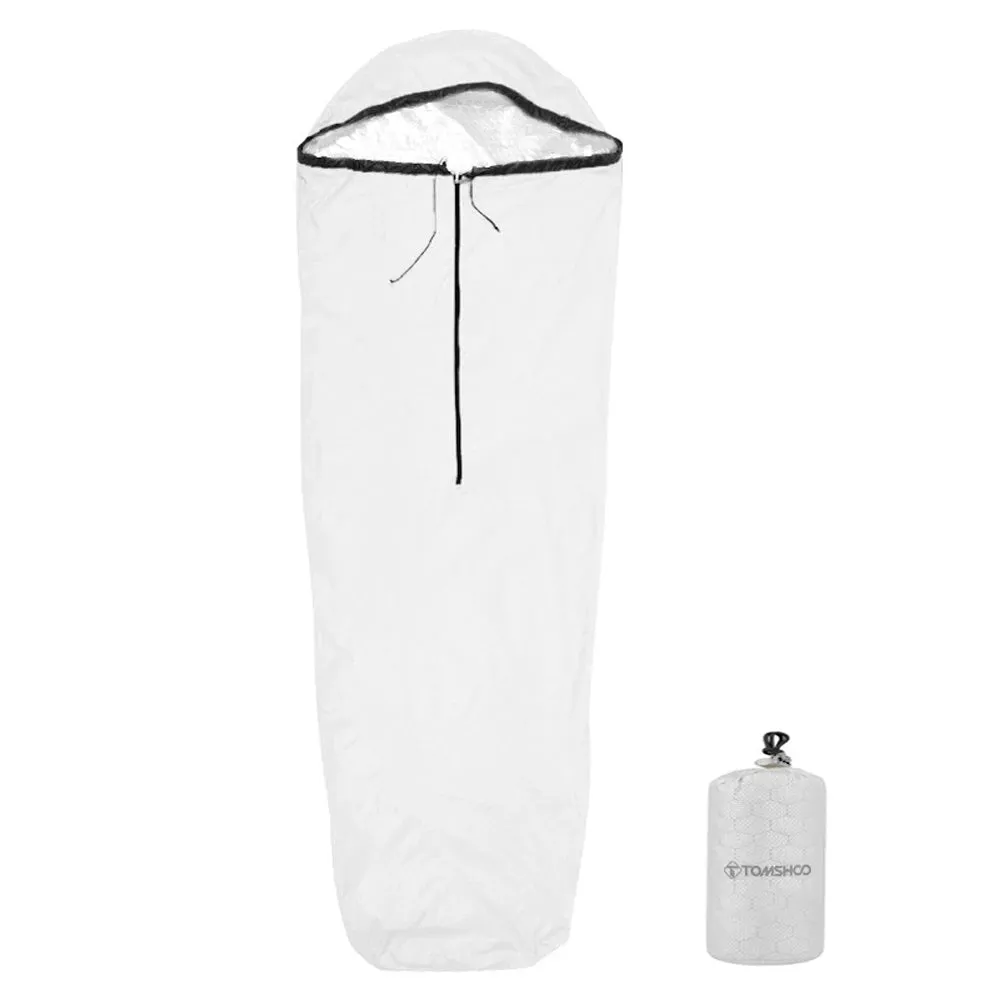 Tomshoo Emergency Sleeping Bag Lightweight Waterproof Thermal Sleeping Bag Survival Gear for Outdoor Hiking Camp Supplies Stuff