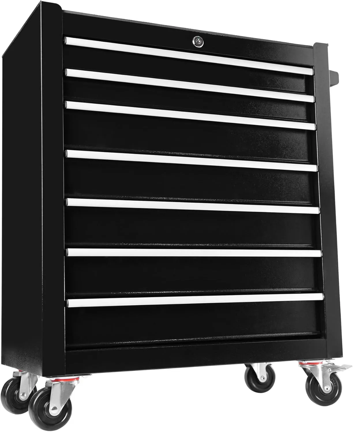 Tool Chest with 7-Drawer Tool Box Organizers and Storage,Rolling Multifunctional Tool Cart on Wheels,Tool Storage Organizer Cabinets for Garage,Warehouse,Repair Shop. (Black 2#)