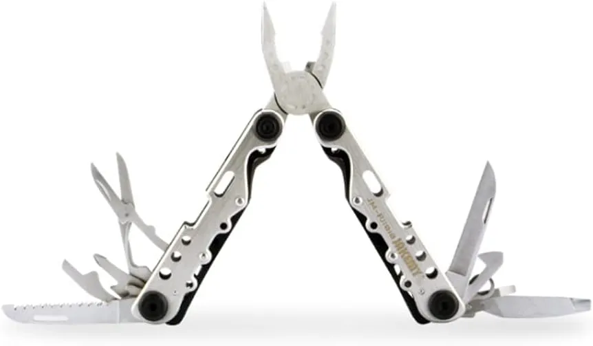 TopHomer 10 in 1 Multitool Pliers Portable Folding Pliers Durable Stainless Steel Multi-Plier Multi-tool for Survival, Camping, Hunting, Fishing, Hiking