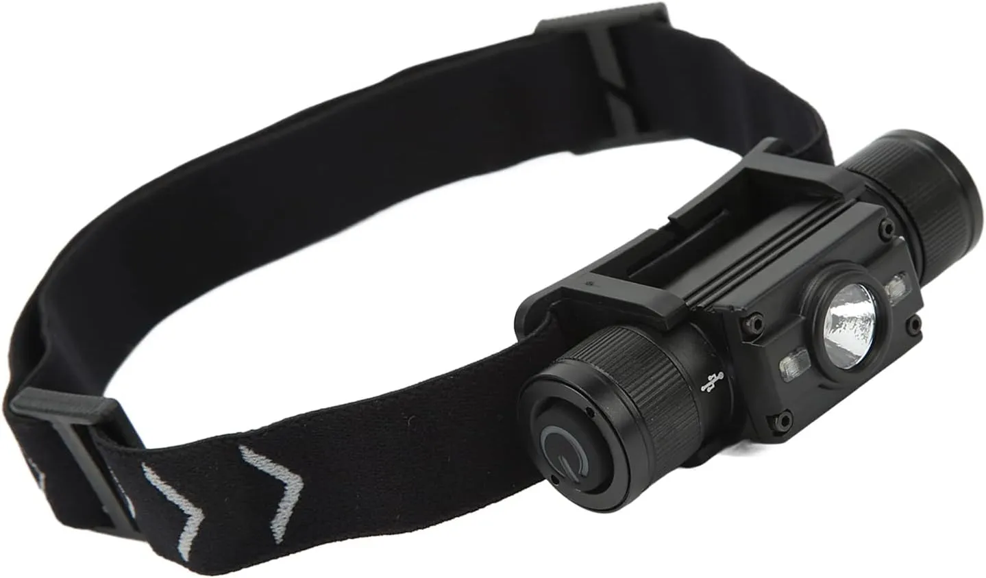 TOPINCN LED Headlamp Super Bright Aluminum Alloy Portable Angle Adjustable 5V 1A LED Headlamp for Adults Outdoor