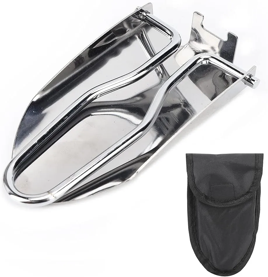 Topyond 3PCS Portable Mini Hand Shovel Set - Folding Stainless Steel Trowels for Camping, Gardening, Outdoor Activities, Camping Essentials