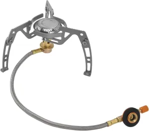 Topyond Backpacking Stove, Mini Camping Stove, Stainless Steel Portable Foldable Mountaineering Stove Gas Stove, Durable Lightweight for Outdoor Picnic