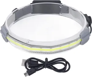 Topyond COB Headlamp, COB Head Light, Waterproof Head Light, Super Bright 4 Modes IPX4 Waterproof Rechargeable Head Light for Outdoor Running Hiking Fishing