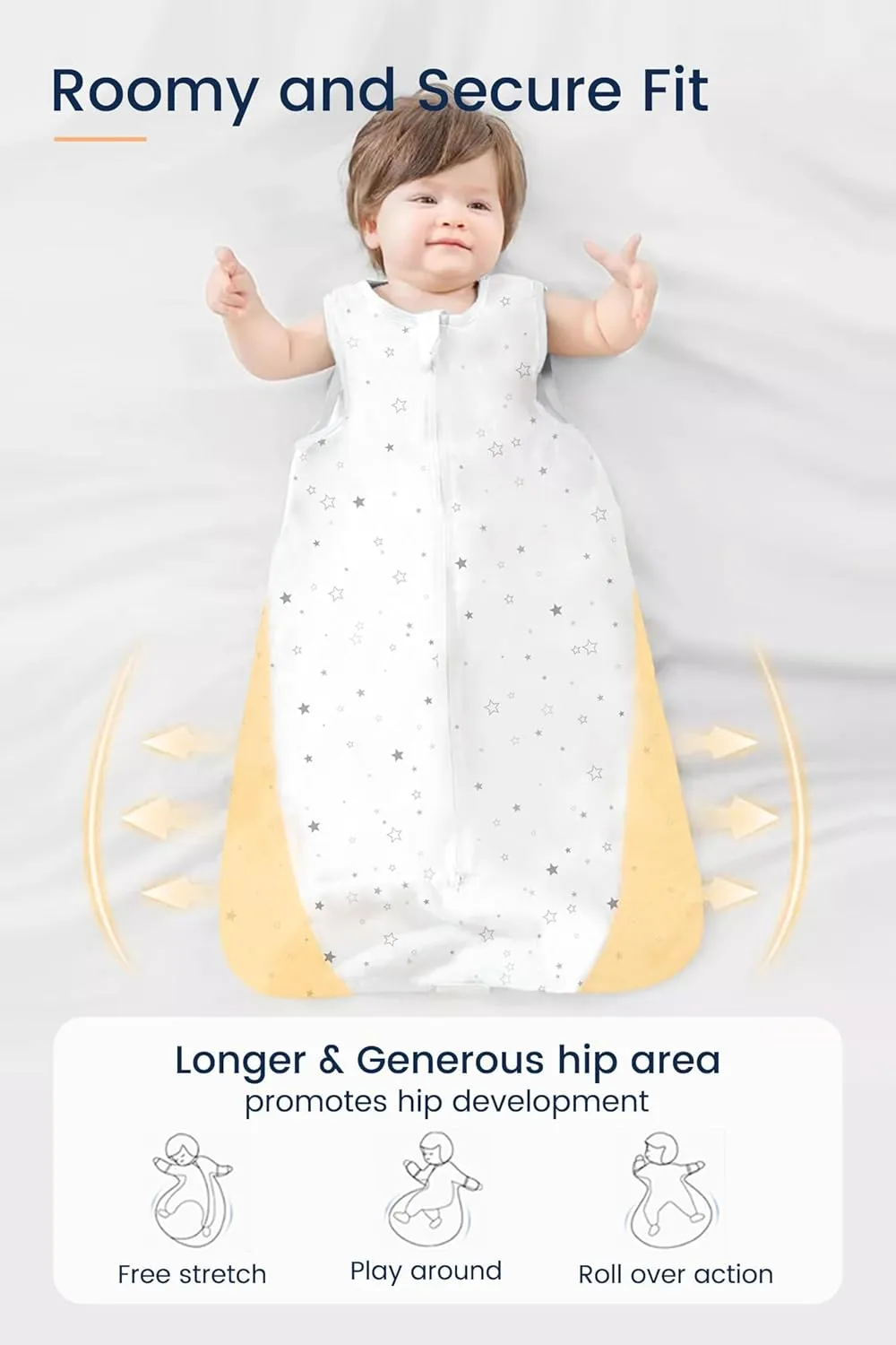 TotAha Dinosaurs Toddler Sleep Sack 2T-3T-4T,0.5 TOG Lightweight, Stretchy, Silky Sleep Bag, Buttery Soft Wearable Blanket Baby Sleeping Sacks With 2-way Safe Zipper