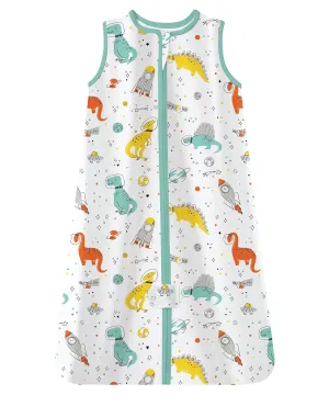 TotAha Dinosaurs Toddler Sleep Sack 2T-3T-4T,0.5 TOG Lightweight, Stretchy, Silky Sleep Bag, Buttery Soft Wearable Blanket Baby Sleeping Sacks With 2-way Safe Zipper