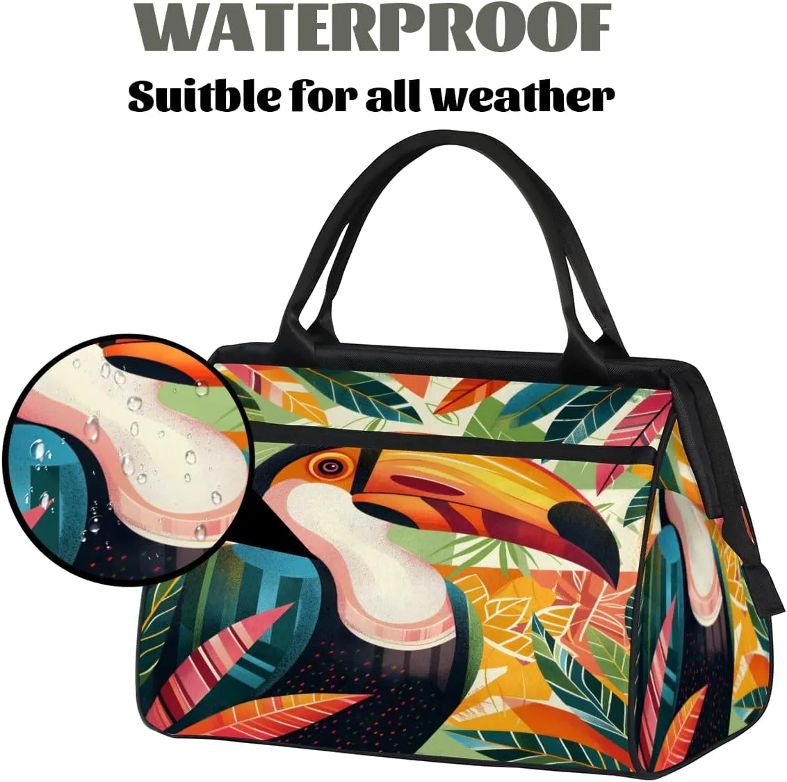 Tote Bag for Women, Lightweight Tote Bag with Zipper, Large Shoulder Bag Handbag for Travel, Work