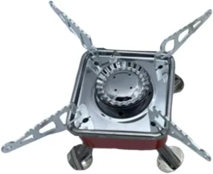 Totority Stainless Steel Outdoor Barbecue Grill Gas Cooker Camping Cooker Windproof Stove