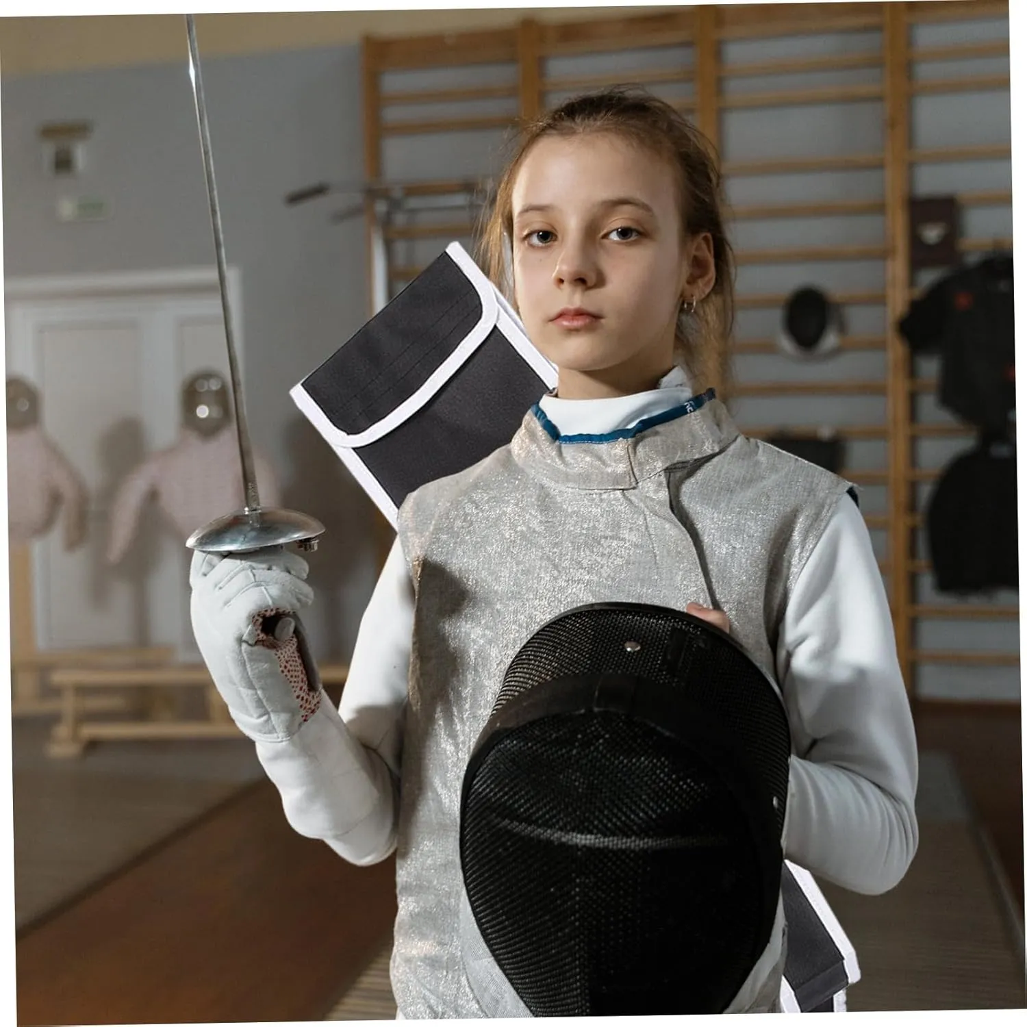 TOYANDONA Multi Function Fencing Bag Durable Cloth Sword Holder for Fencers Capacity Storage for Swords Portable