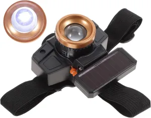 TOYANDONA Sensor Headlight Outdoor Multi-Function Led Fishing Light T9 Lamp Beads Waterproof Dual Charging (USB Solar) 180° Adjustment Random