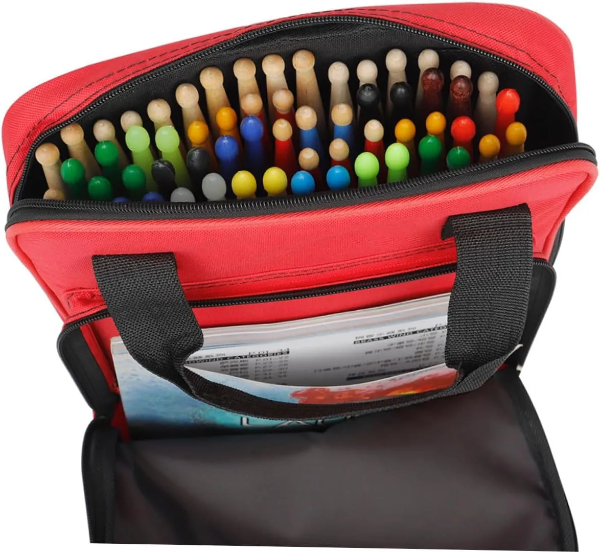 Toyvian Drumstick Holder Bag Thickened Mallet Storage Backpack for Percussion Ergonomic Design with Comfortable Straps and Durable for Practice and Gigs