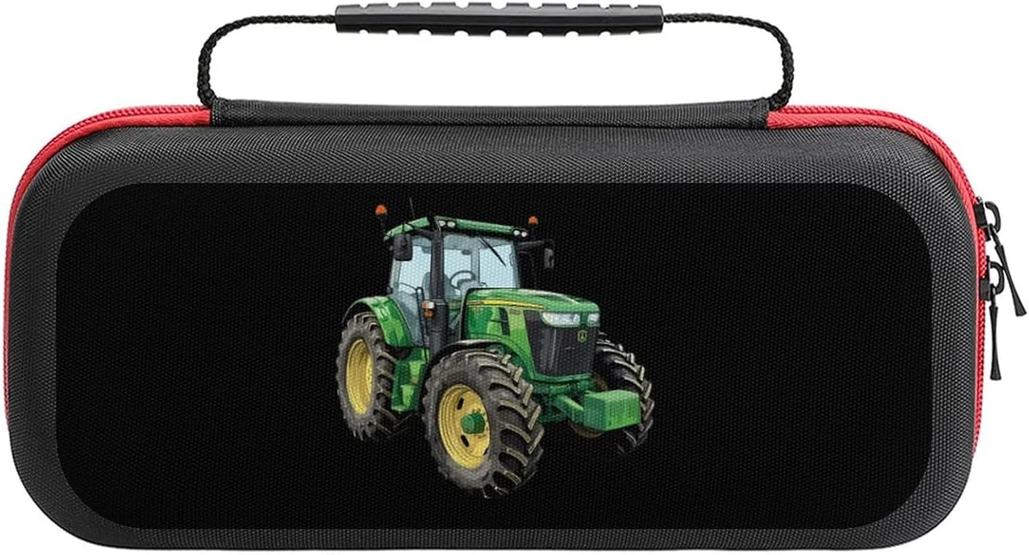 Tractor Portable Protective Shell Compatible with Switch Case Hard Travel Tote Bag with 20 Game Cartridges