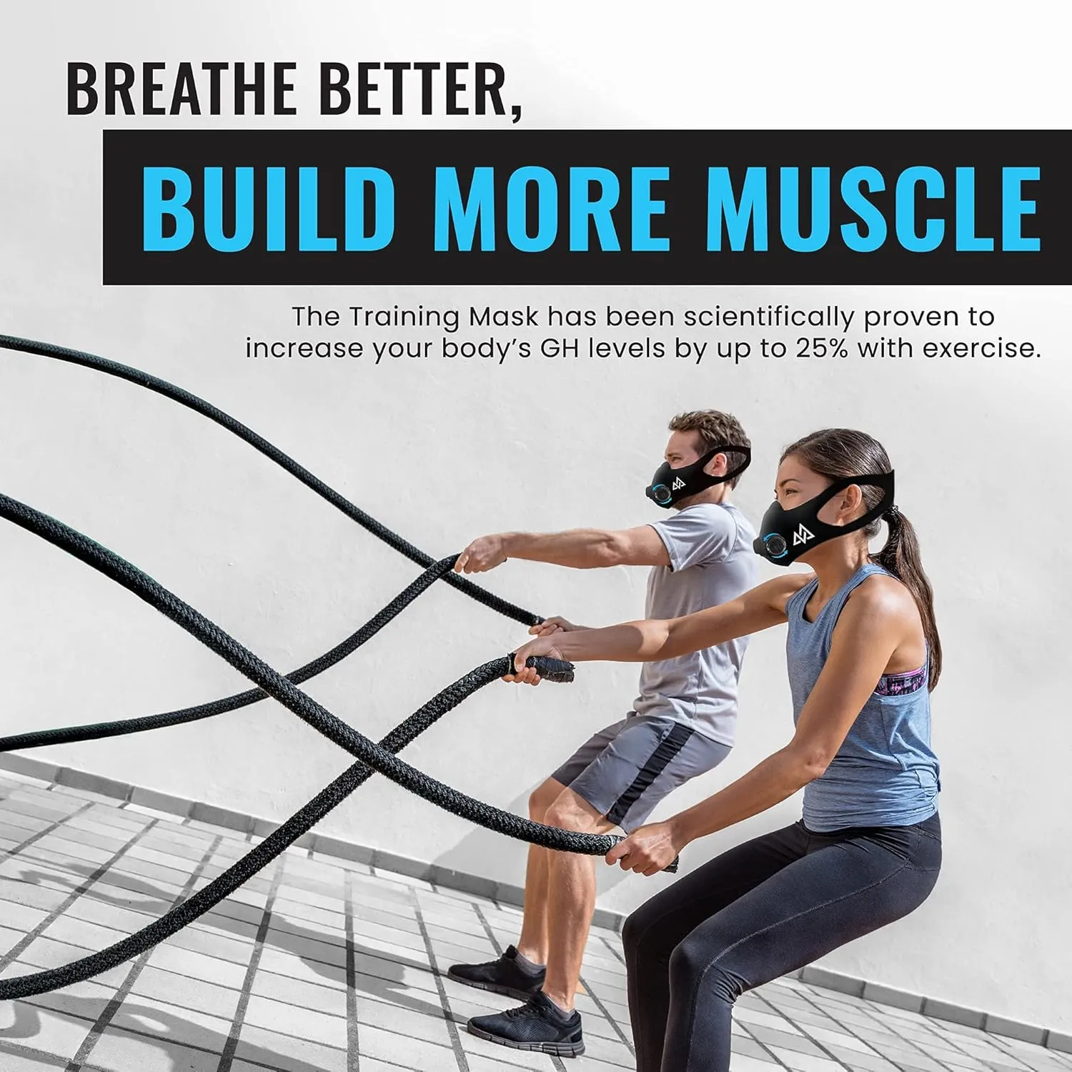 TRAININGMASK - 2.0 Turn Flow - Resistance Training Mask® - Fitness Mask, High Altitude Mask, Workout Mask