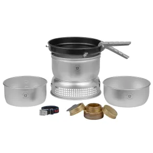 Trangia cooking stove set aluminum pan windshield petrol fuel burner backpacking